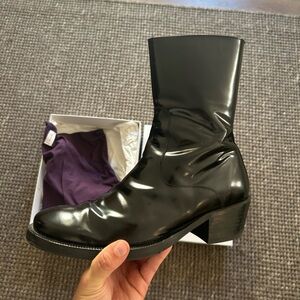 Eytys Blaise Black Leather Zippered Boot